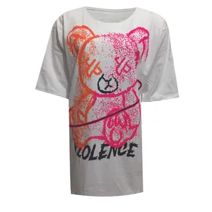 تی شرت لانگ آستین کوتاه  زنانه مدل تدی نخی کد  DKCOP 287