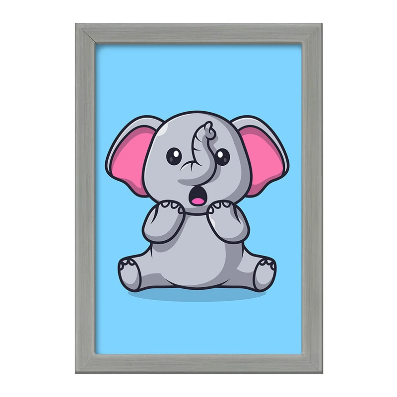 تابلو خندالو طرح حیوانات بامزه فیل کد 29720