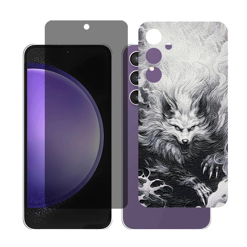 محافظ صفحه نمایش حریم شخصی گلس مدل Together مناسب برای گوشی موبایل سامسونگGalaxy S23 FE به همراه برچسب پوششی پشت گوشی 