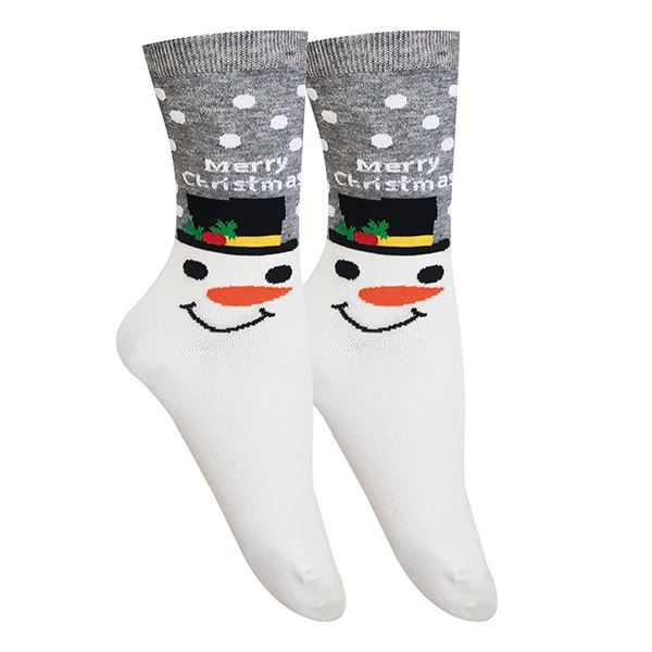 جوراب ساق بلند زنانه تن پوش هنگامه مدل آدم برفی