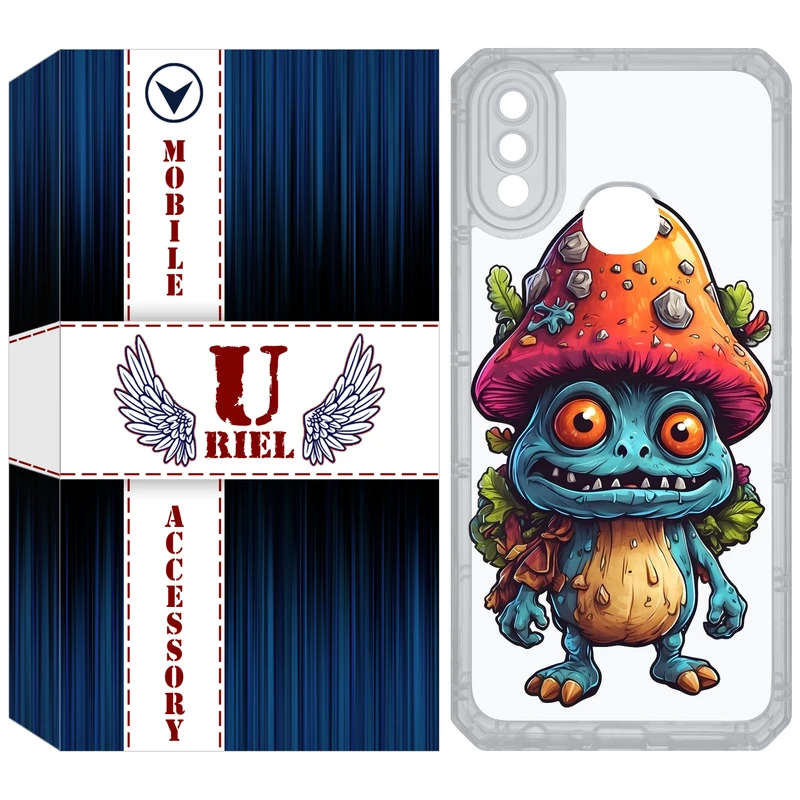 کاور یوریل مدل Clear کد 47 طرح قارچ مناسب برای گوشی موبایل سامسونگ Galaxy A10S / M10S