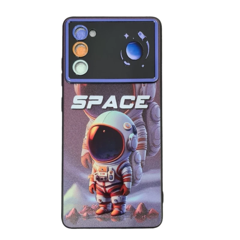 کاور مدل سیلیکونی طرح ناسا کد 202 مناسب برای گوشی موبایل سامسونگ Galaxy S20 FE