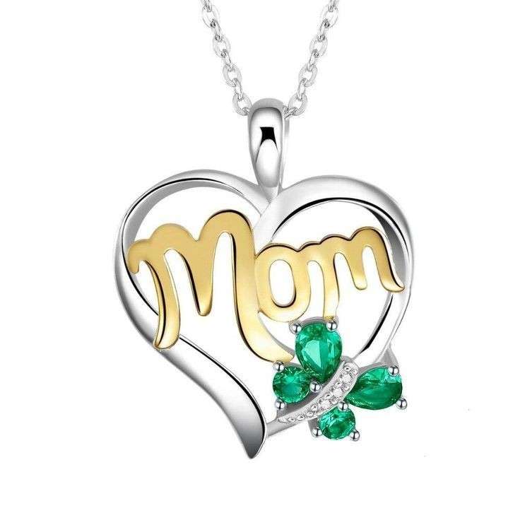 گردنبند نقره زنانه قیراط طرح MOM کد GH4423