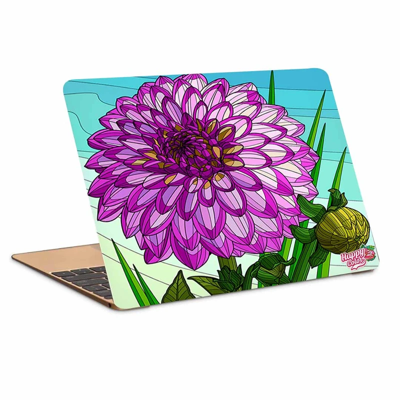 استیکر لپ تاپ طرح شاخه گل کد P-67 مناسب برای لپ تاپ 15.6 اینچ