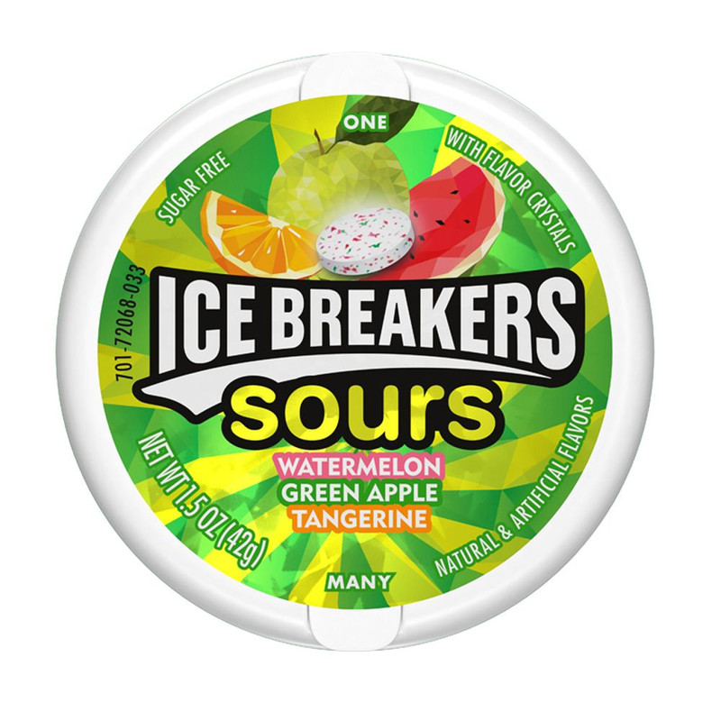 قرص خوشبو کننده دهان بدون شکر میوه ای آیس بریکرز - 42 گرم