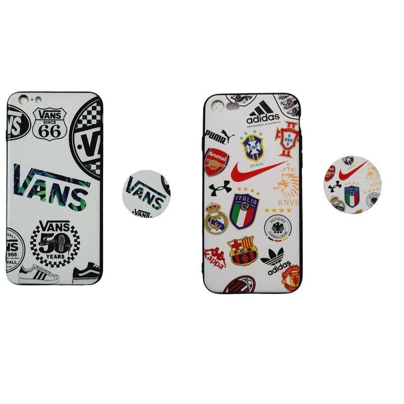 کاور مدل ip6p مناسب برای گوشی موبایل اپل iPhone 6 Plus / 6s Plus به همراه پاپ سوکت بسته 2 عددی