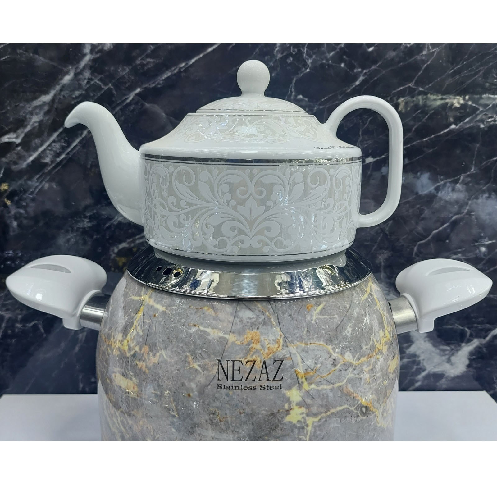 ست کتری و قوری نزاز طرح سنگ ست کتری و قوری نزاز طرح سنگ