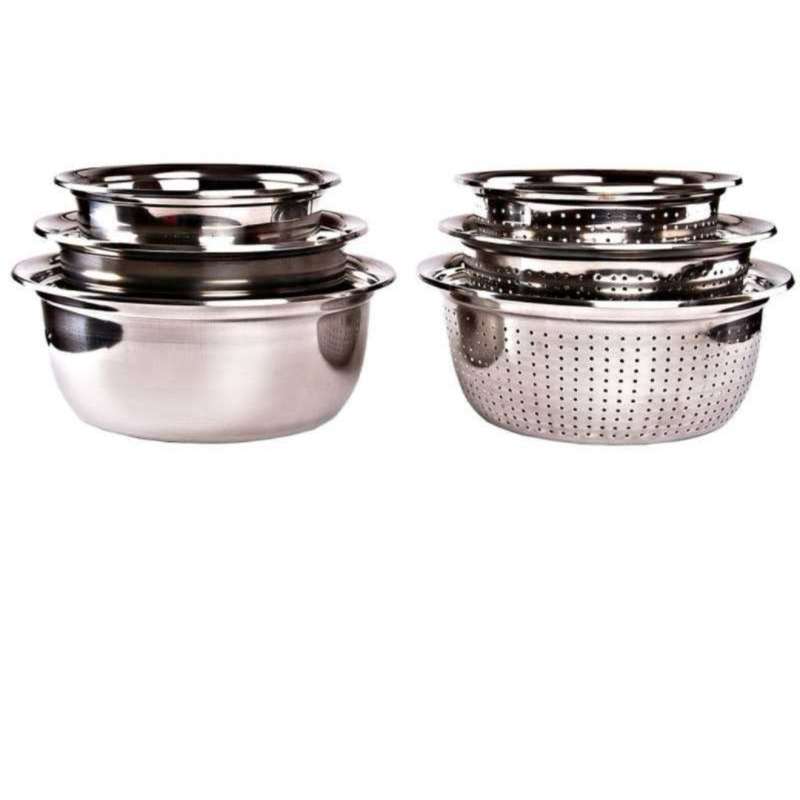 ست آبکش و لگن مدل AL303640 مجموعه 6 عددی ست آبکش و لگن مدل AL303640 مجموعه 6 عددی