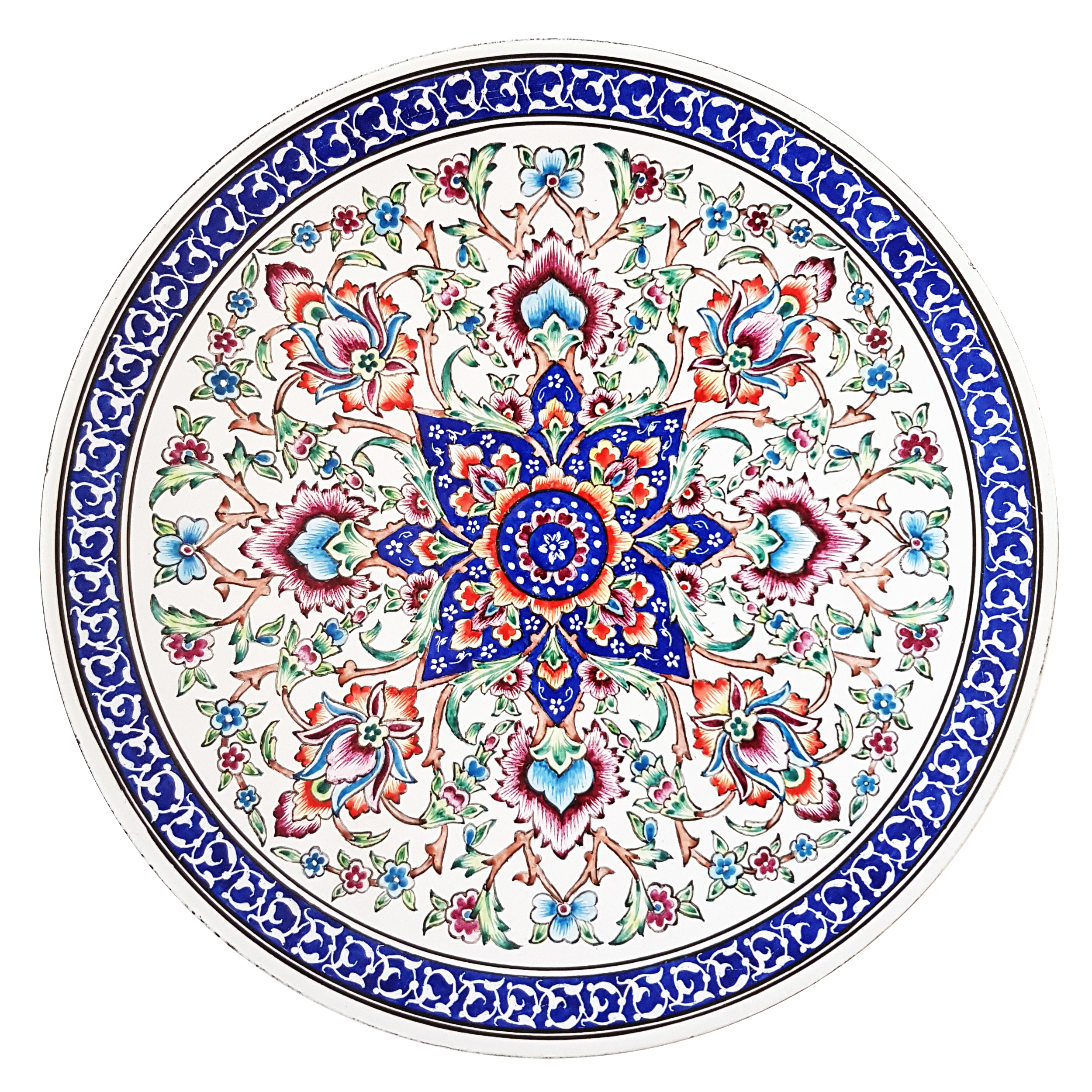 بشقاب میناکاری مدل سحر کد ۱۰۱۲