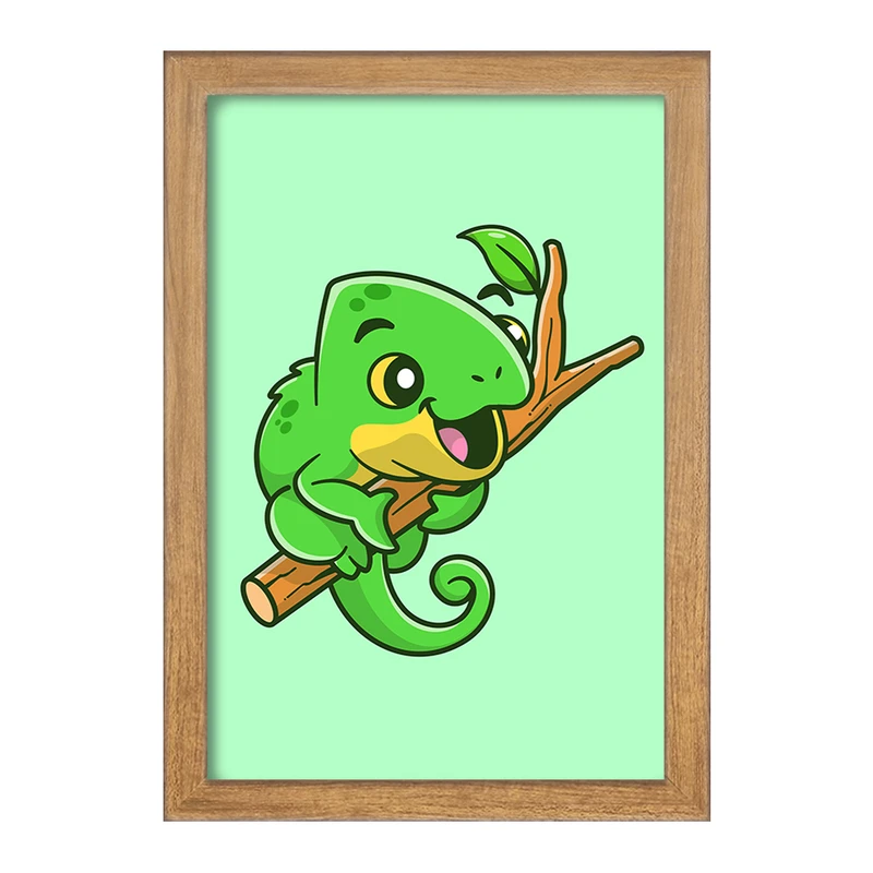 تابلو خندالو مدل حیوانات بامزه آفتاب پرست کد 29690