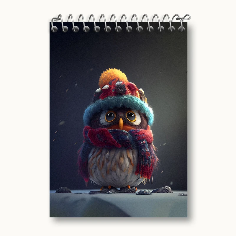 دفتر یادداشت 50 برگ خندالو طرح جغد بامزه کد N2514