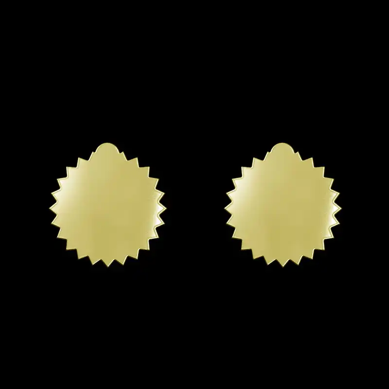 گوشواره طلا 18 عیار زنانه مدوپد مدل ستاره کد GA1-15622