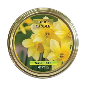   شمع دست ساز رونیکا مدل معطر نرگس