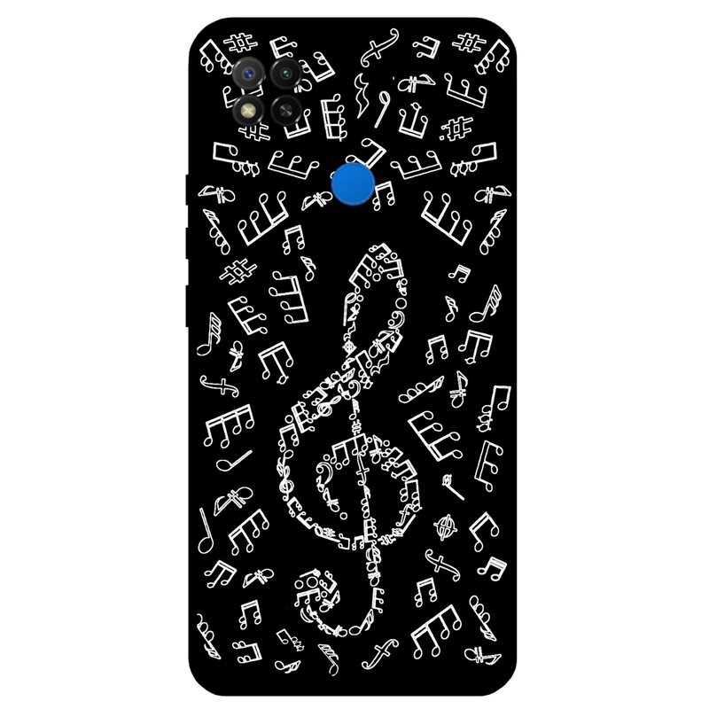 کاور مگافون طرح نوت موسیقی مدل 1370 مناسب برای گوشی موبایل شیائومی Redmi 9C / 9C NFC 