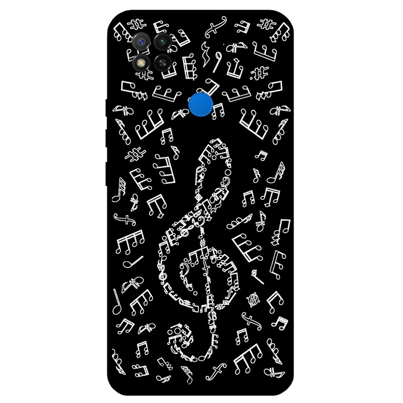 کاور مگافون طرح نوت موسیقی مدل 1370 مناسب برای گوشی موبایل شیائومی Redmi 9 Active 