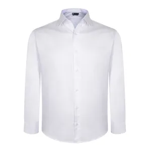 پیراهن آستین بلند مردانه ناوالس مدل  MAINZ رنگ سفید