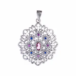 آویز گردنبند نقره زنانه مدل MZ1027