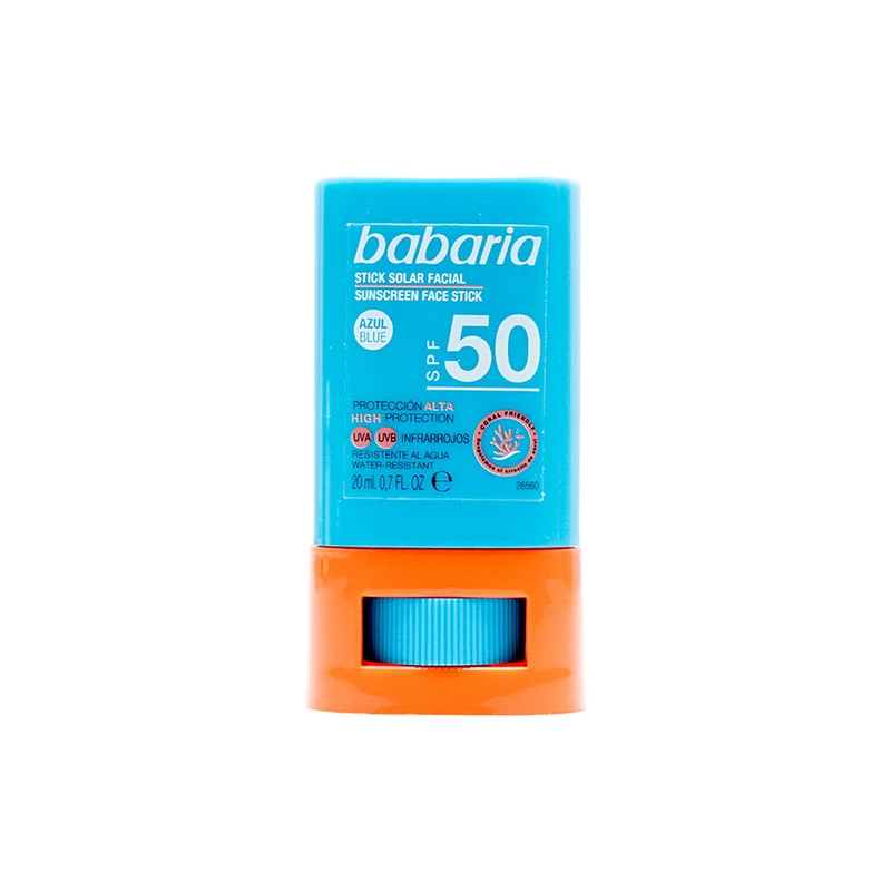 استیک ضد آفتاب بی‌رنگ باباریا SPF 50 مدل Protection Plus ‌محافظ UVA و UVB مناسب انواع پوست‌ حجم 20 میلی‌لیتر