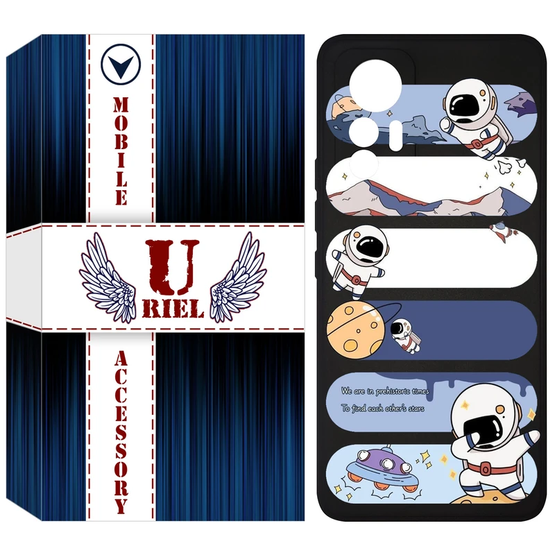 کاور یوریل مدل KSH کد 30 طرح کهکشان مناسب برای گوشی موبایل شیائومی 12 Lite