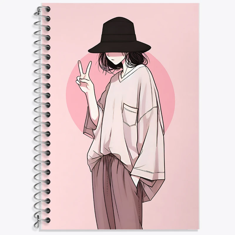 دفتر نت موسیقی 50 برگ خندالو طرح دخترانه کد F6662