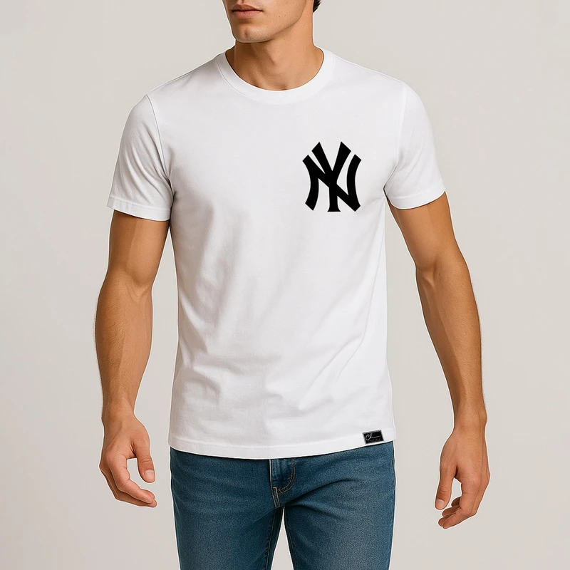 تی شرت آستین کوتاه مردانه مدل NY کد 0j0 15