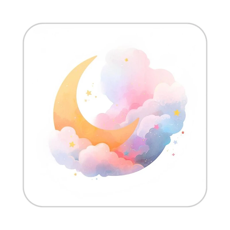 زیر لیوانی کاکتی طرح ماه و ستاره مدل mp54669