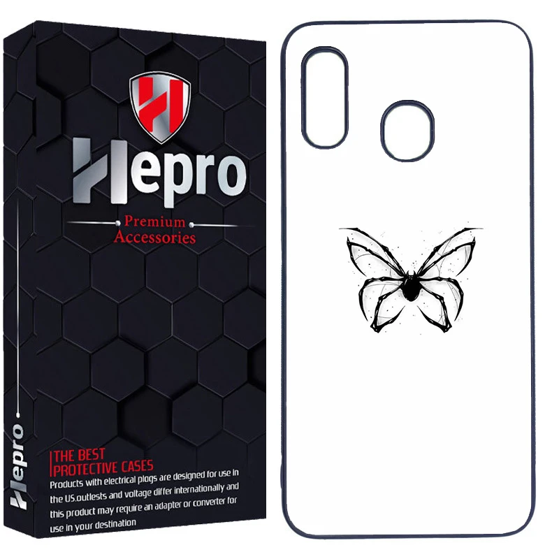 کاور هپرو طرح پروانه کد Dimo-823 مناسب برای گوشی موبایل سامسونگ Galaxy A20/A30