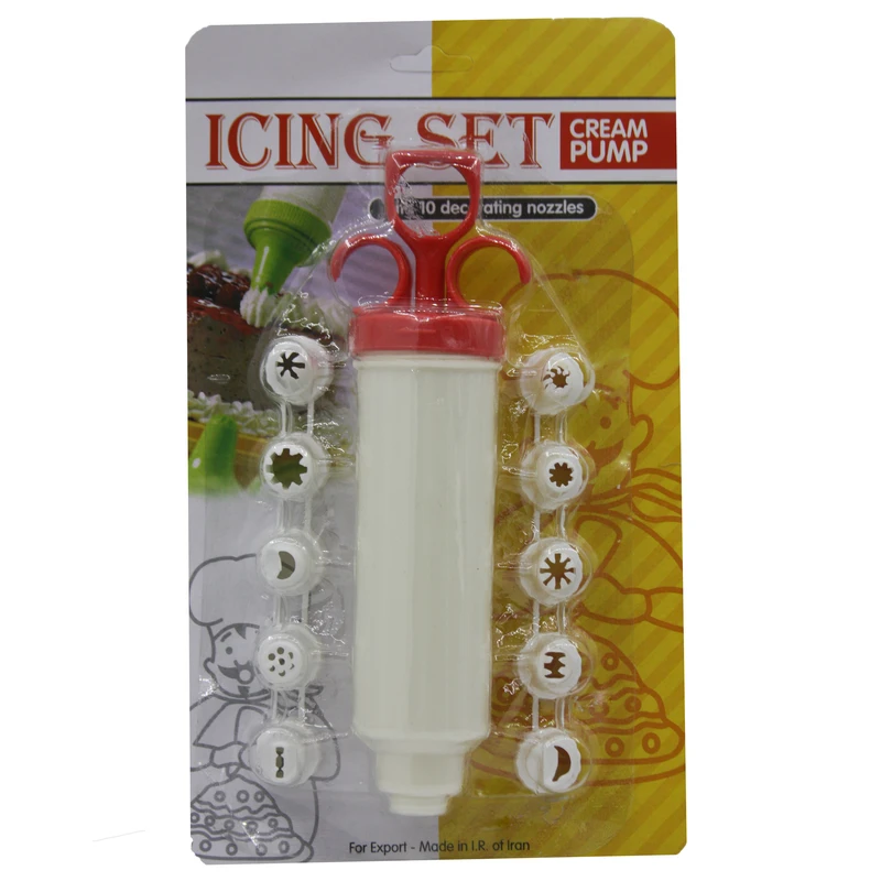 قیف خامه مدل icing set کد hm1 بسته 10عددی