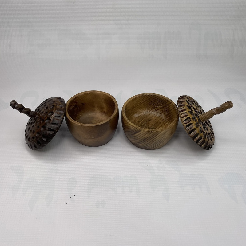 قندان چوبی طرح بلوط