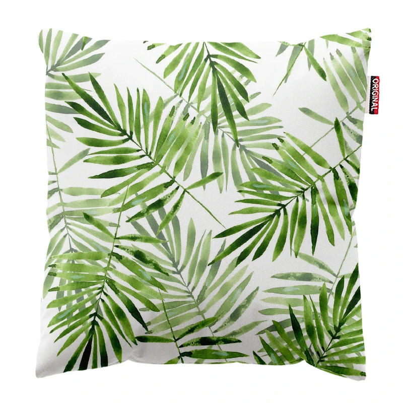 کوسن پاد آفرین مدل مینیمال طرح گل و برگ کد PK302823 سایز 30*30 سانتی متر