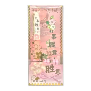 خودنویس مدل FLOWER کد SSLJ-0671 به همراه جوهر یدک بسته 4 عددی
