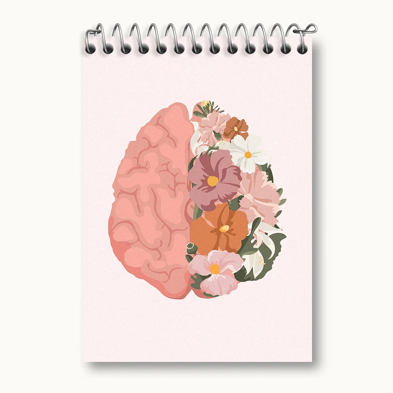 دفتر یادداشت 50 برگ خندالو طرح مغز کد N2565