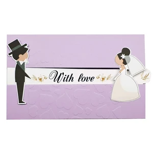کارت پستال مدل With love طرح ازدواج