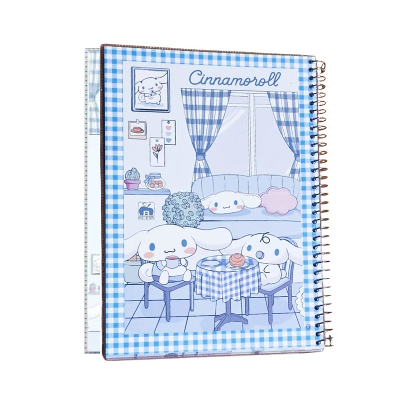 دفتر مشق 60 برگ آلما مدل حاشیه دار کرومی طرح CINNAMOROLL کد 7622