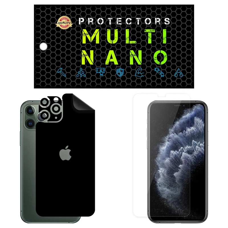 محافظ صفحه نمایش مولتی نانو مدل X-SFM مناسب برای گوشی موبایل اپل iPhone 11 Pro به همراه برچسب پوششی