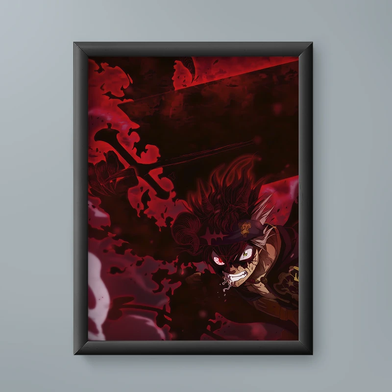 تابلو مدل انیمه آستا بلک کلاور asta black clover anime 06