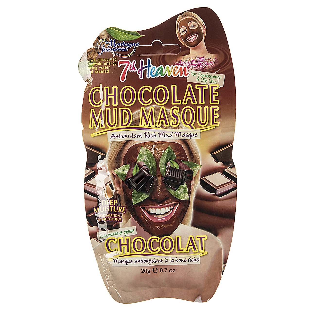 ماسک صورت مونته ژنه سری 7th Heaven مدل Chocolate حجم 20 میلی لیتر