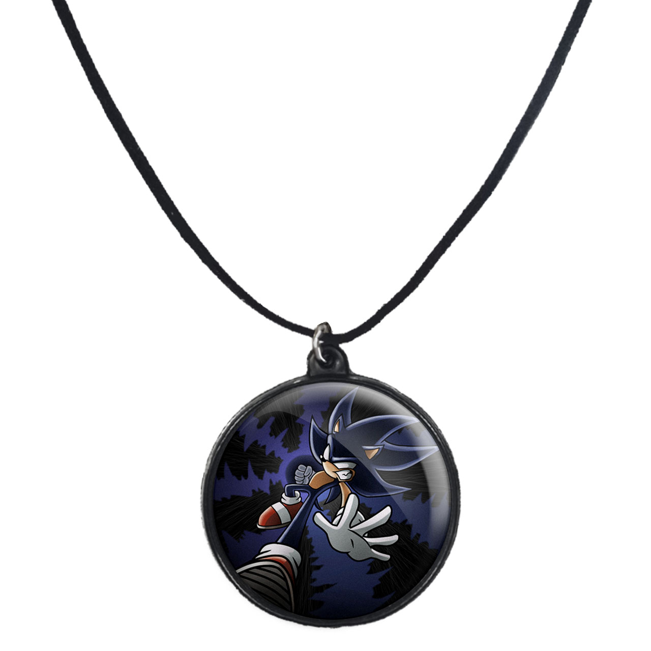 گردنبند پرمانه طرح سونیک کد pmb.14974 مدل دو طرفه