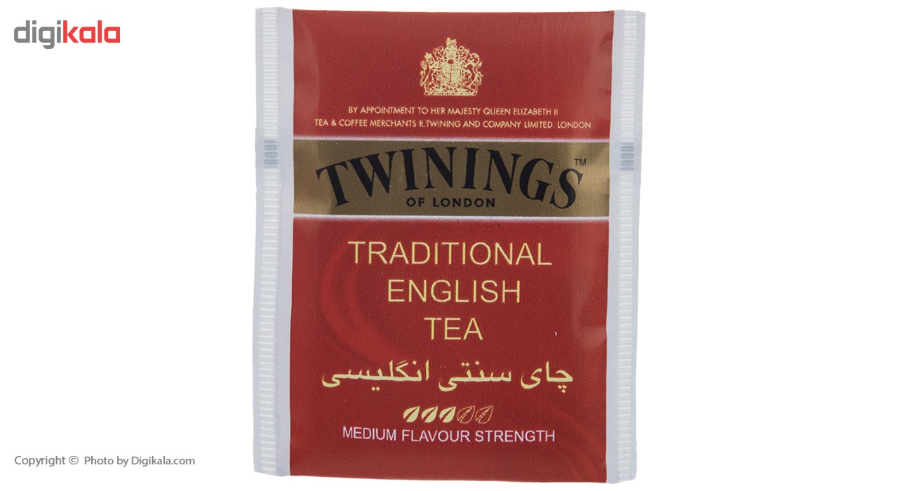 چای سیاه کیسه ای تویینینگز سنتی انگلیسی بسته 25 عددی