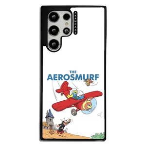 AKAM AMC-WSGS22U-SMURFS-23 Cover For Samsung Galaxy S22 Ultra