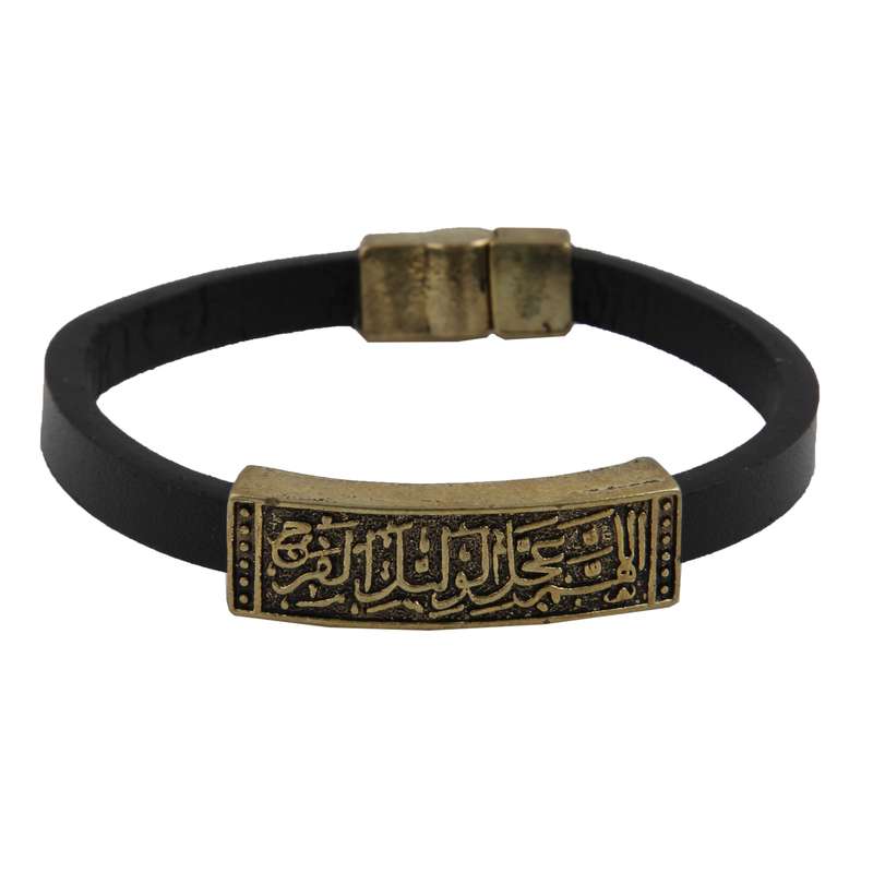 دستبند مردانه بازرگانی میلادی مدل اللهم عجل ولیک الفرج کد DP_446