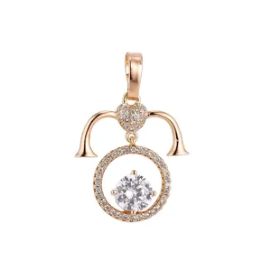 آویز گردنبند طلا 18 عیار زنانه قیراط طرح شیپوری کد GH2595