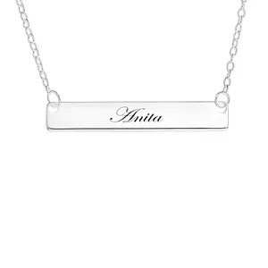 گردنبند نقره زنانه لیردا مدل اسم آنیتا  mst