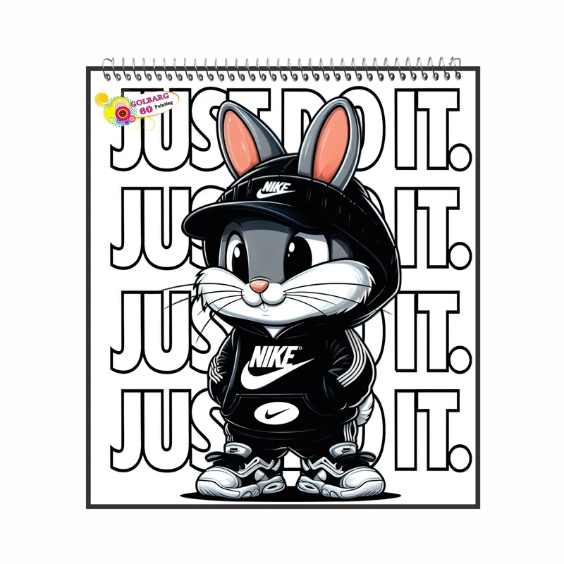 دفتر نقاشی 60 برگ گلبرگ مدل خرگوش کد 1458