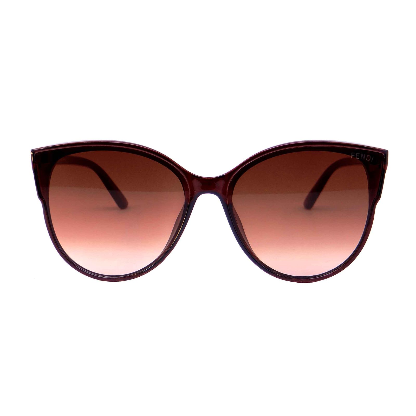 عینک آفتابی زنانه  مدل 9908 رنگ قهوه ای -  - 1