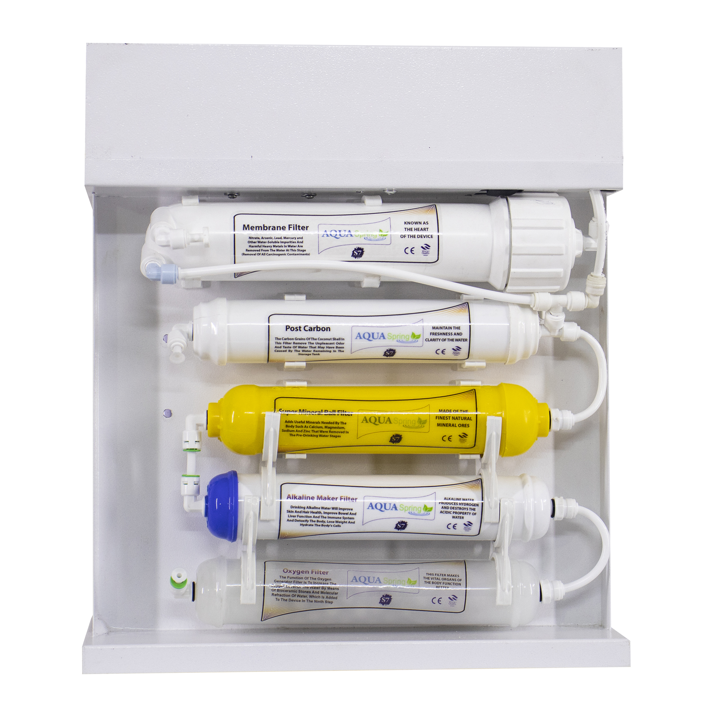 دستگاه تصفیه کننده آب آکوآ اسپرینگ مدل RO-S7-WZ 7020 به همراه فیلتر مجموعه 3 عددی