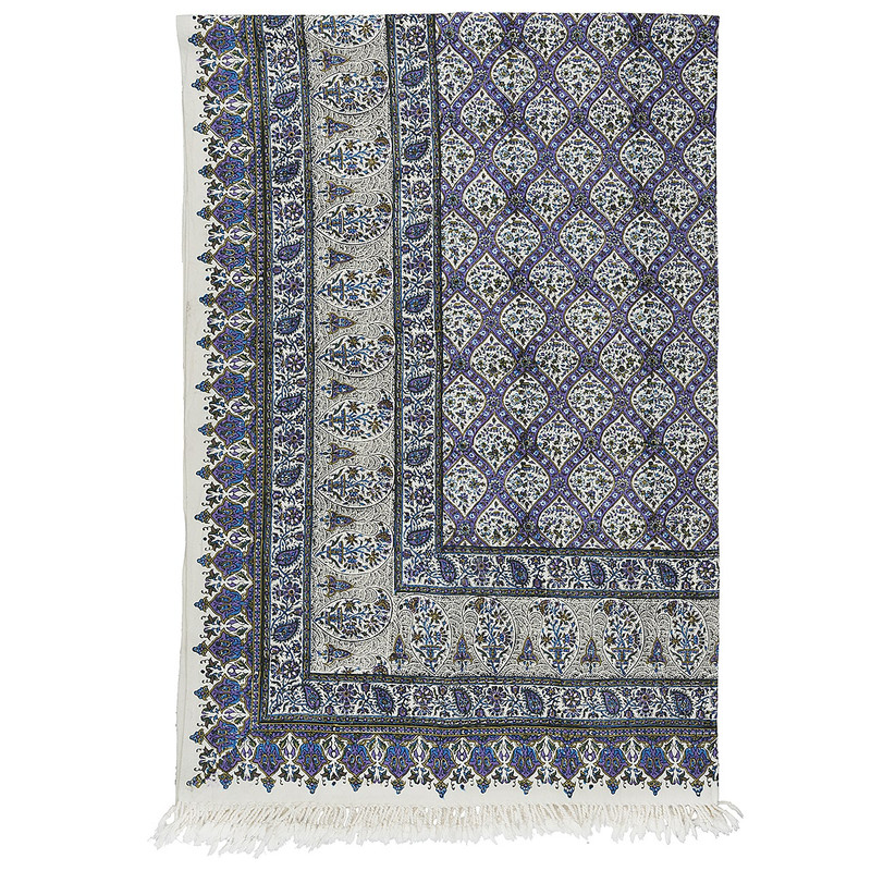 سفره قلمکار ممتاز اثر عطریان طرح 12 سایز 135 × 200 سانتی متر