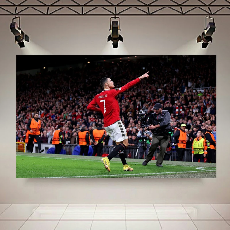 پوستر دیواری طرح رونالدو مدل شادی پیروزی کد PD130246