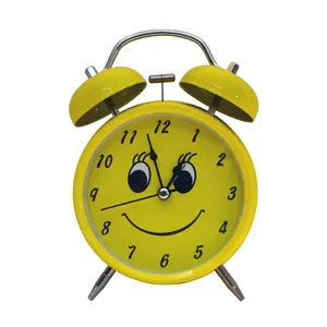   ساعت رومیزی مدل شماطه دار طرح ایموجی لبخند