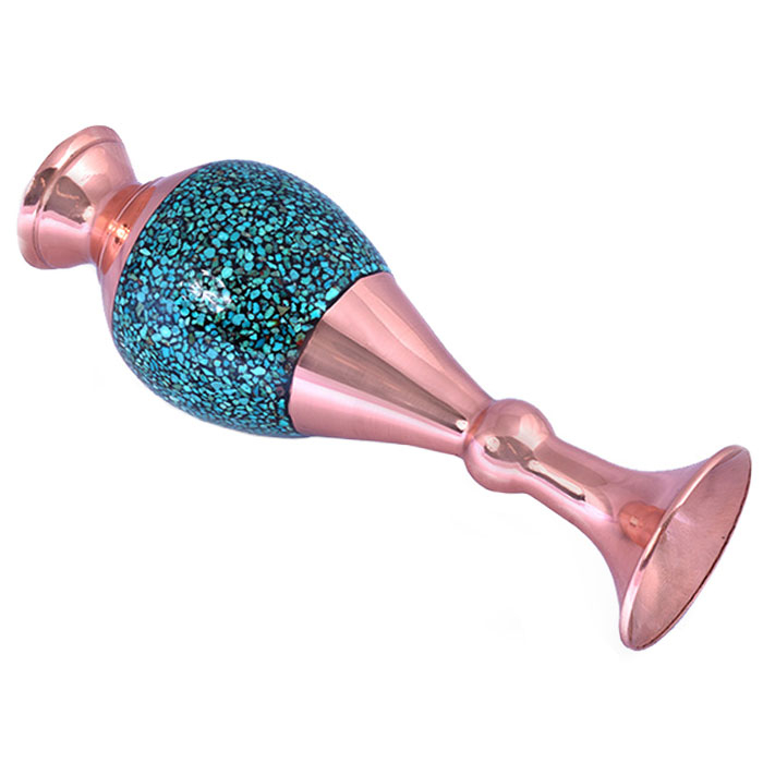 گلدان فیروزه کوبی مدل صراحی کد 020001